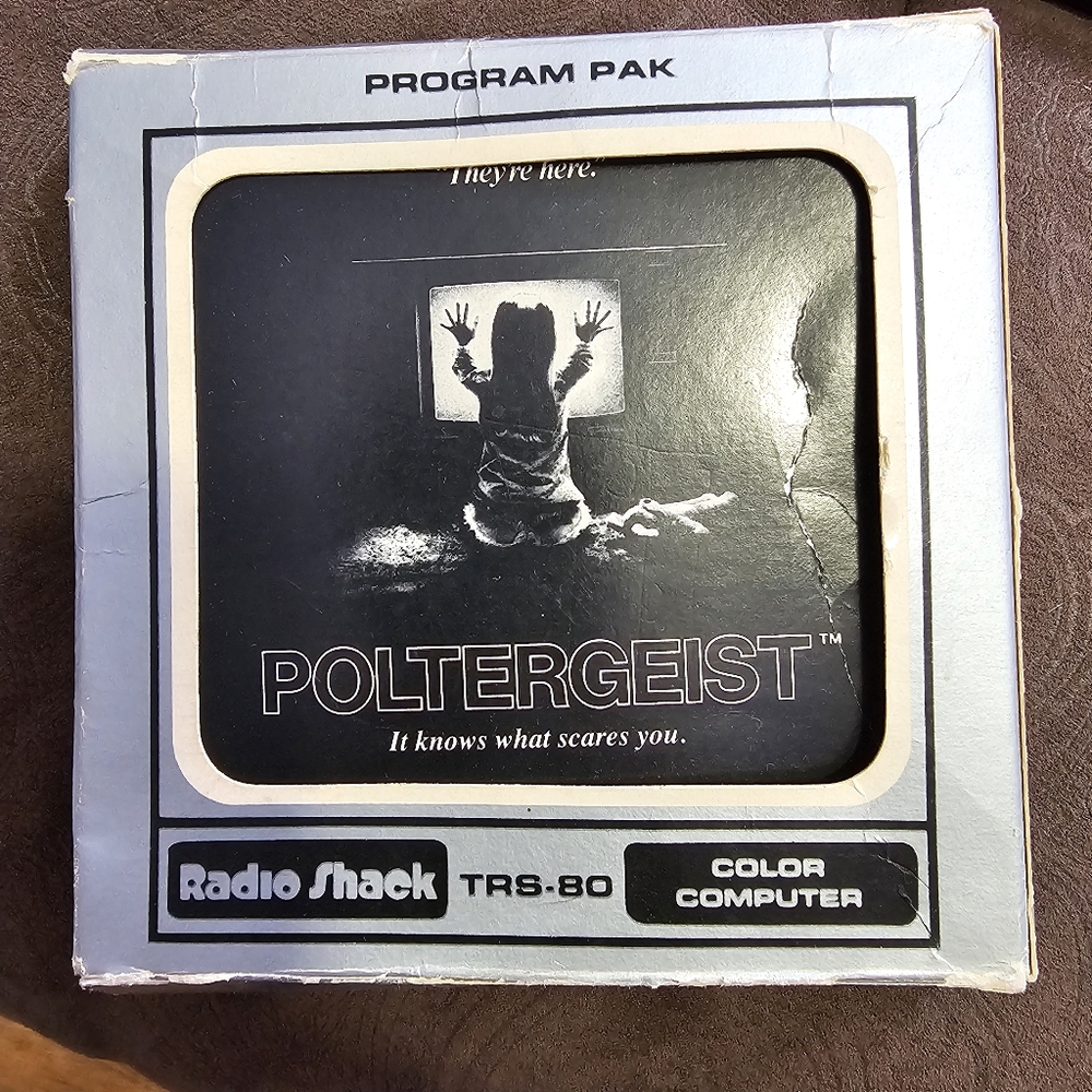 Radio Shack TRS-80 Poltergeist Game With Box Manual Catalog Included Complete
